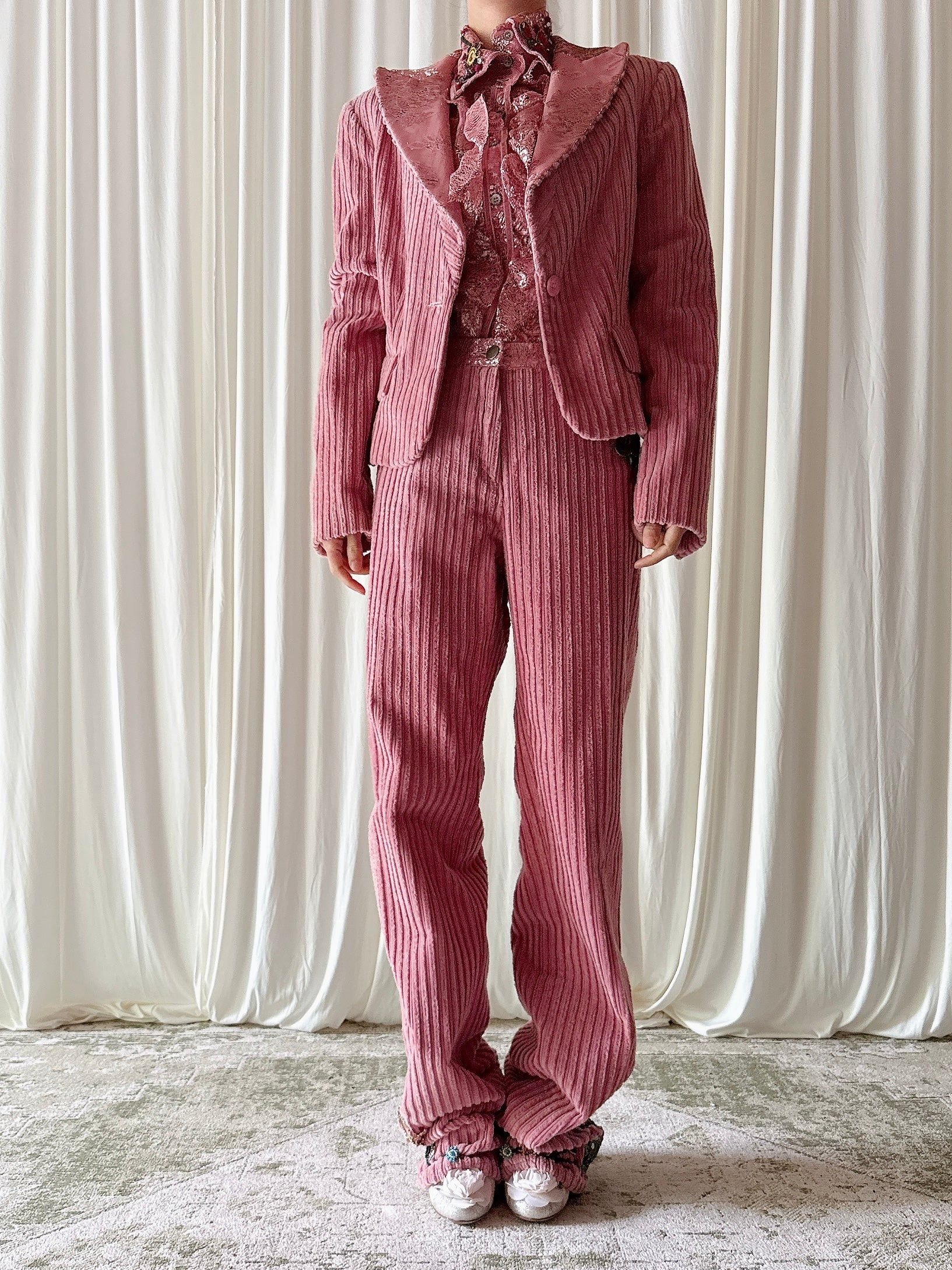 Vintage Gaetano Navarra Pink 3 Piece Set - IT 50