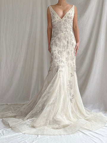 Vintage Liancarlo Couture Lace Gown - M/6