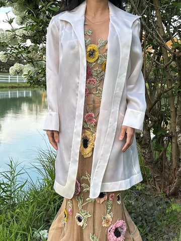 Vintage Silk Organza Duster - S/M