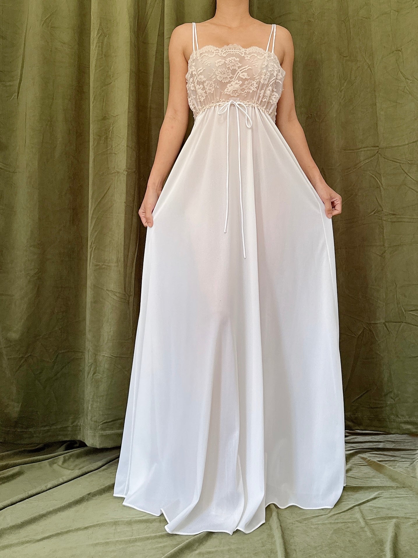 1960s Empire Bodice Slip Dress - S-M