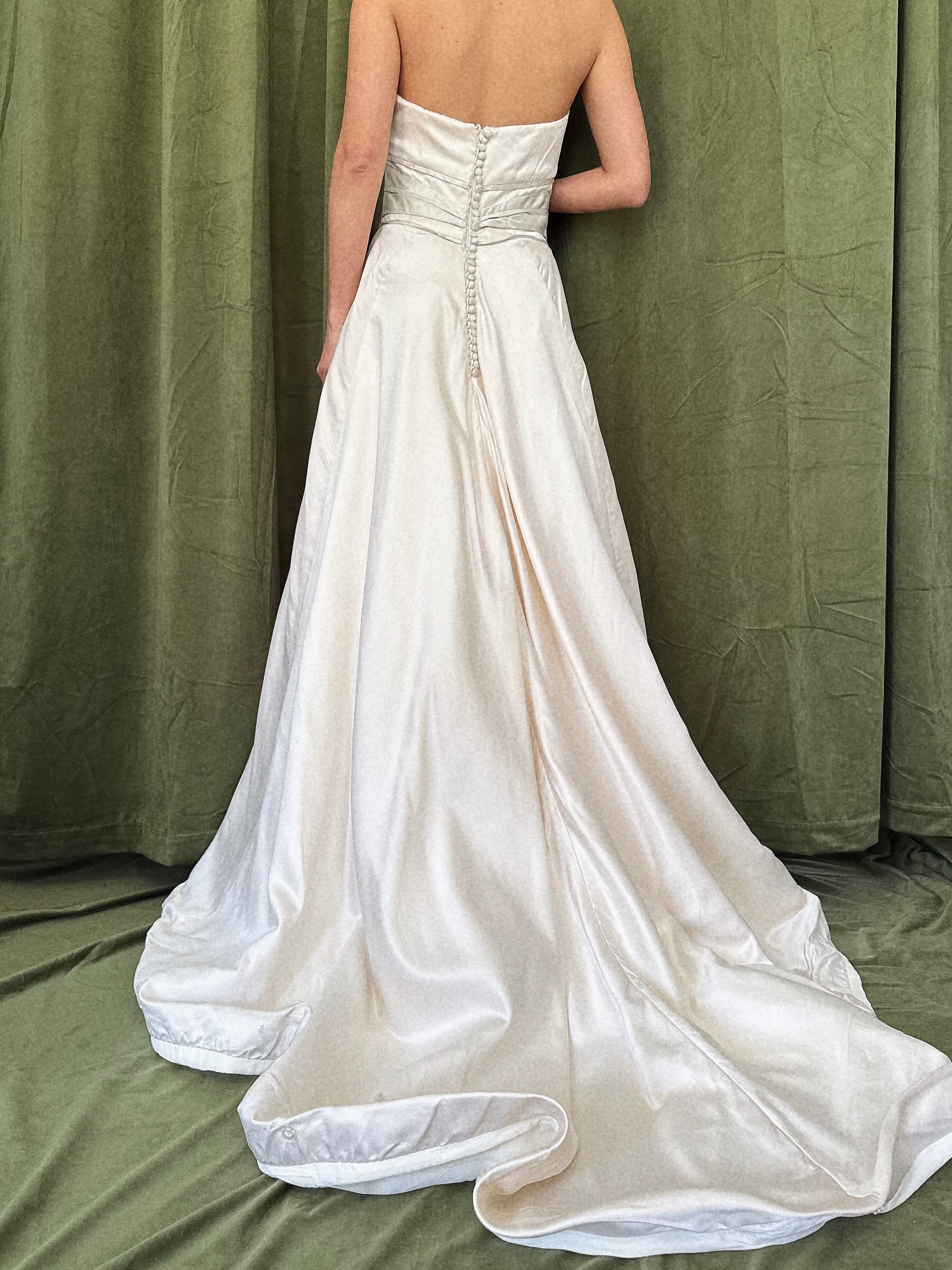 Vintage Rivini Silk Strapless Gown - XS