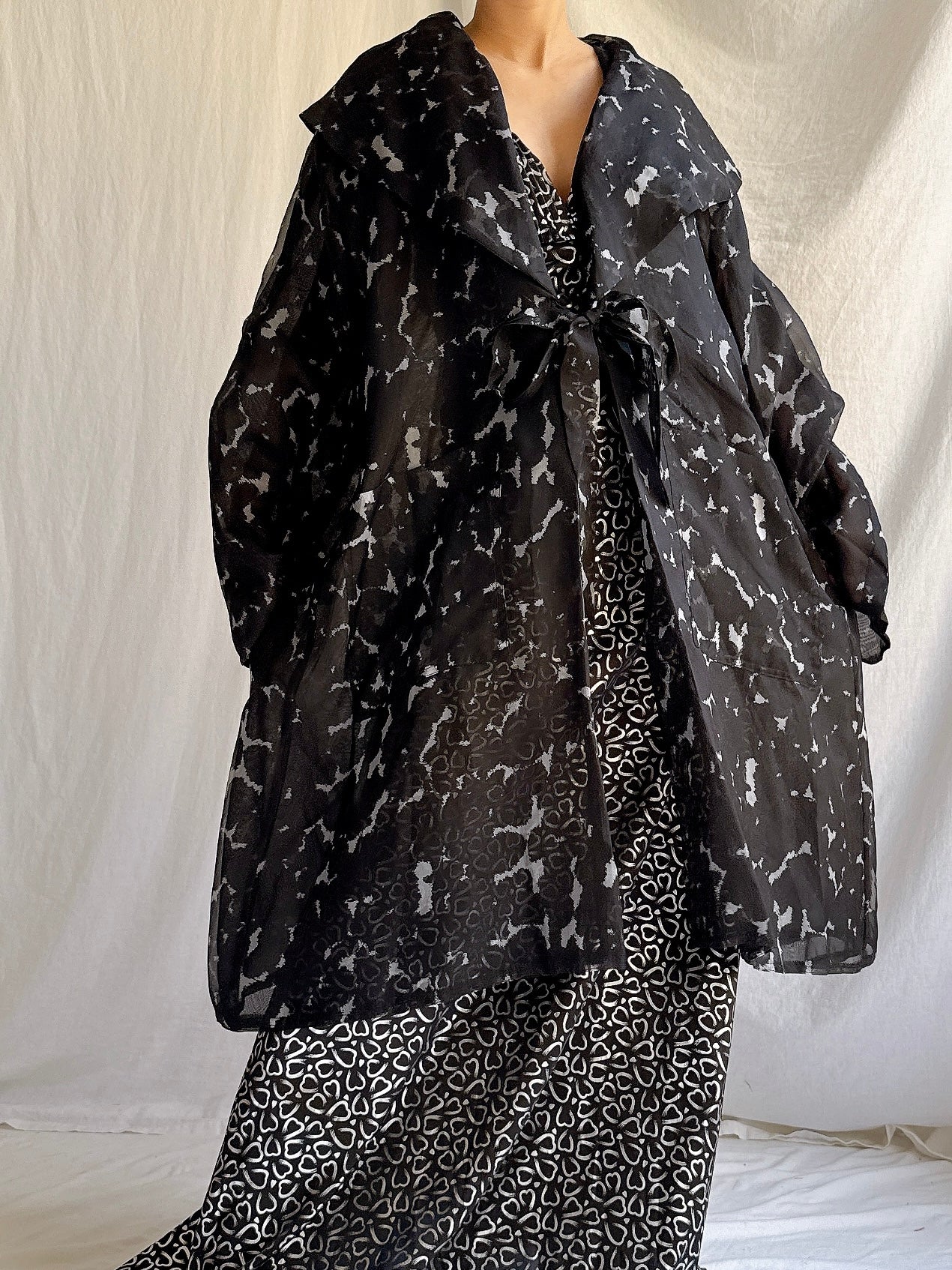 Vintage Silk Organza Duster - OSFM