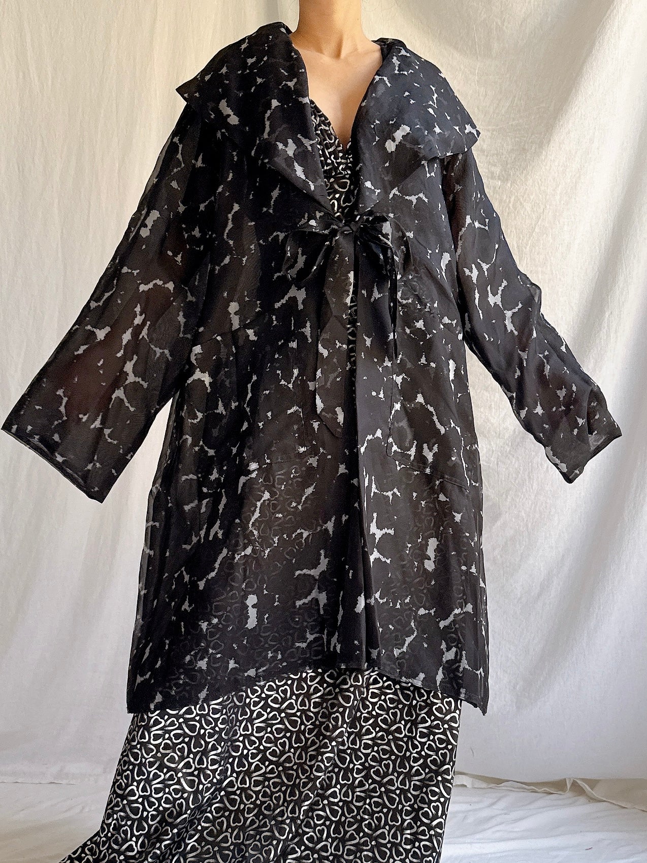 Vintage Silk Organza Duster - OSFM