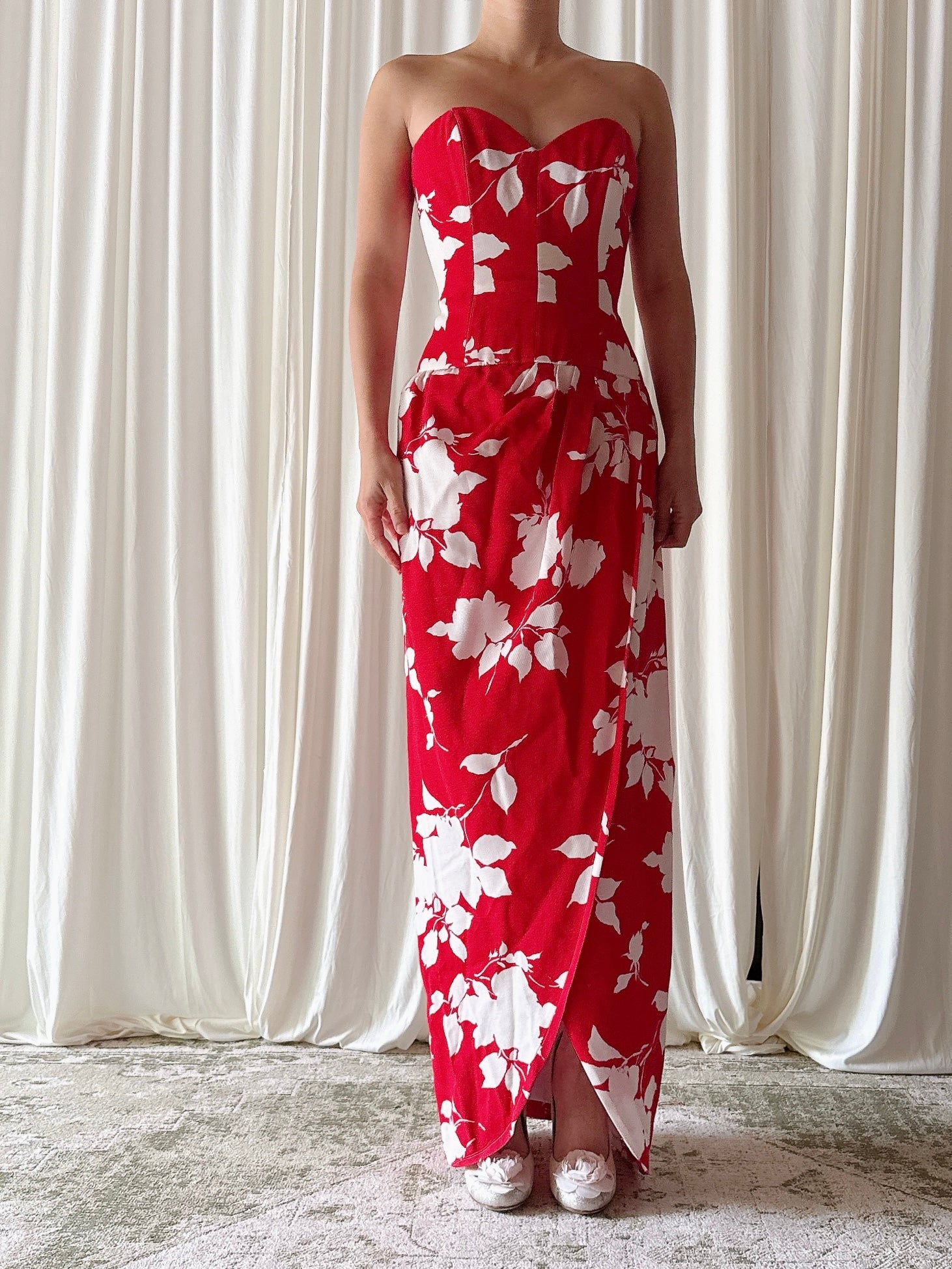 Vintage Victor Costa Red Dress - Size 2