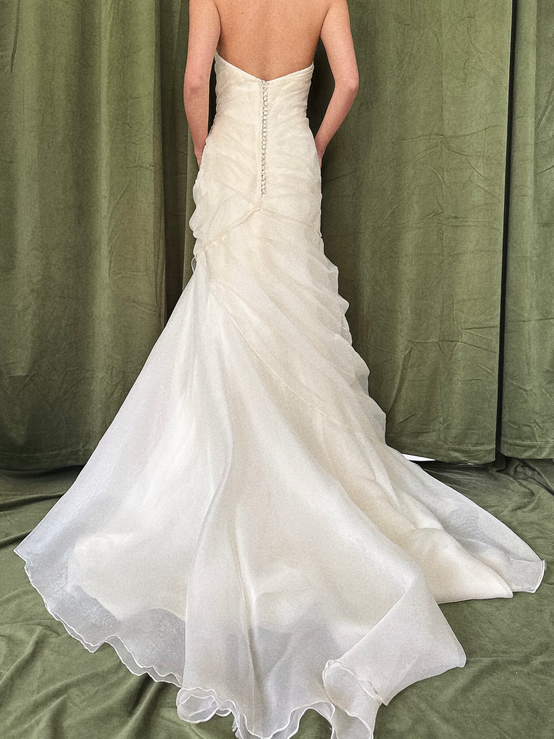 Vintage Silk Organza Gown - S/4