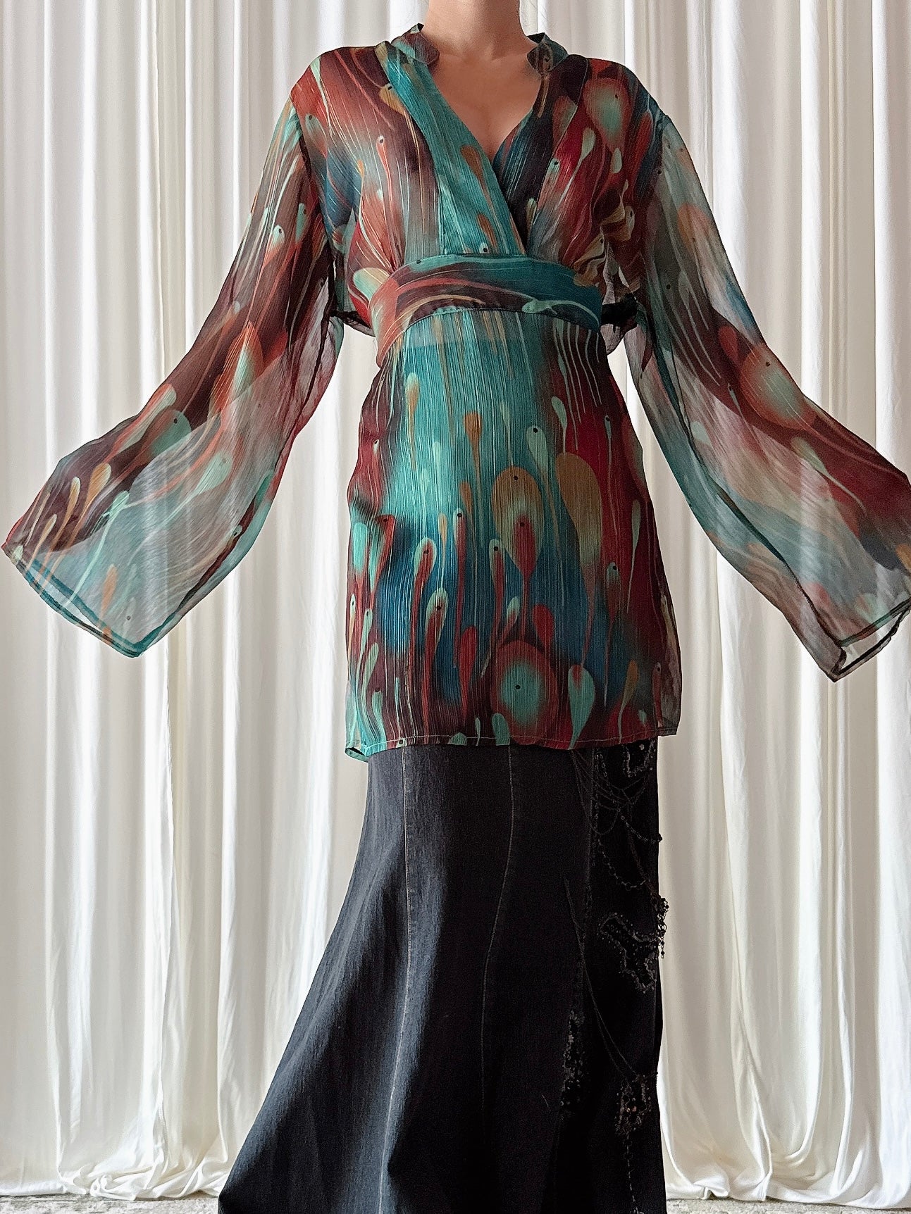 Vintage Butler & Wilson Chiffon Tunic - M