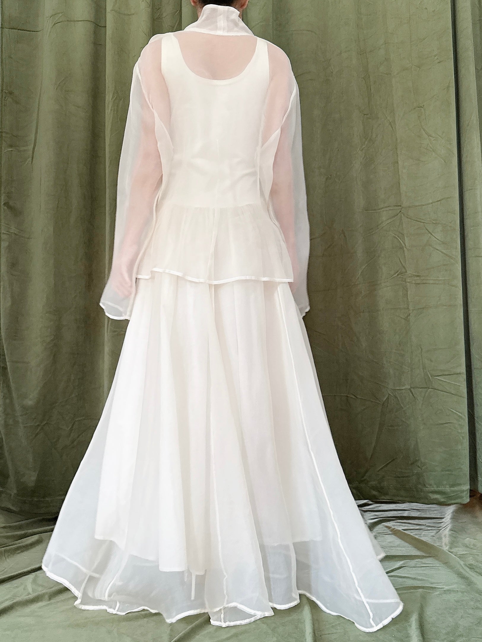 Vintage Silk Organza 2-Piece Set - M