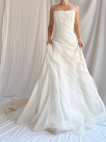 Vintage Silk Organza Gown - L/14