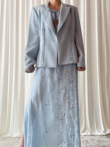 Vintage Bestini Paris Light Blue Jacket - FR 42