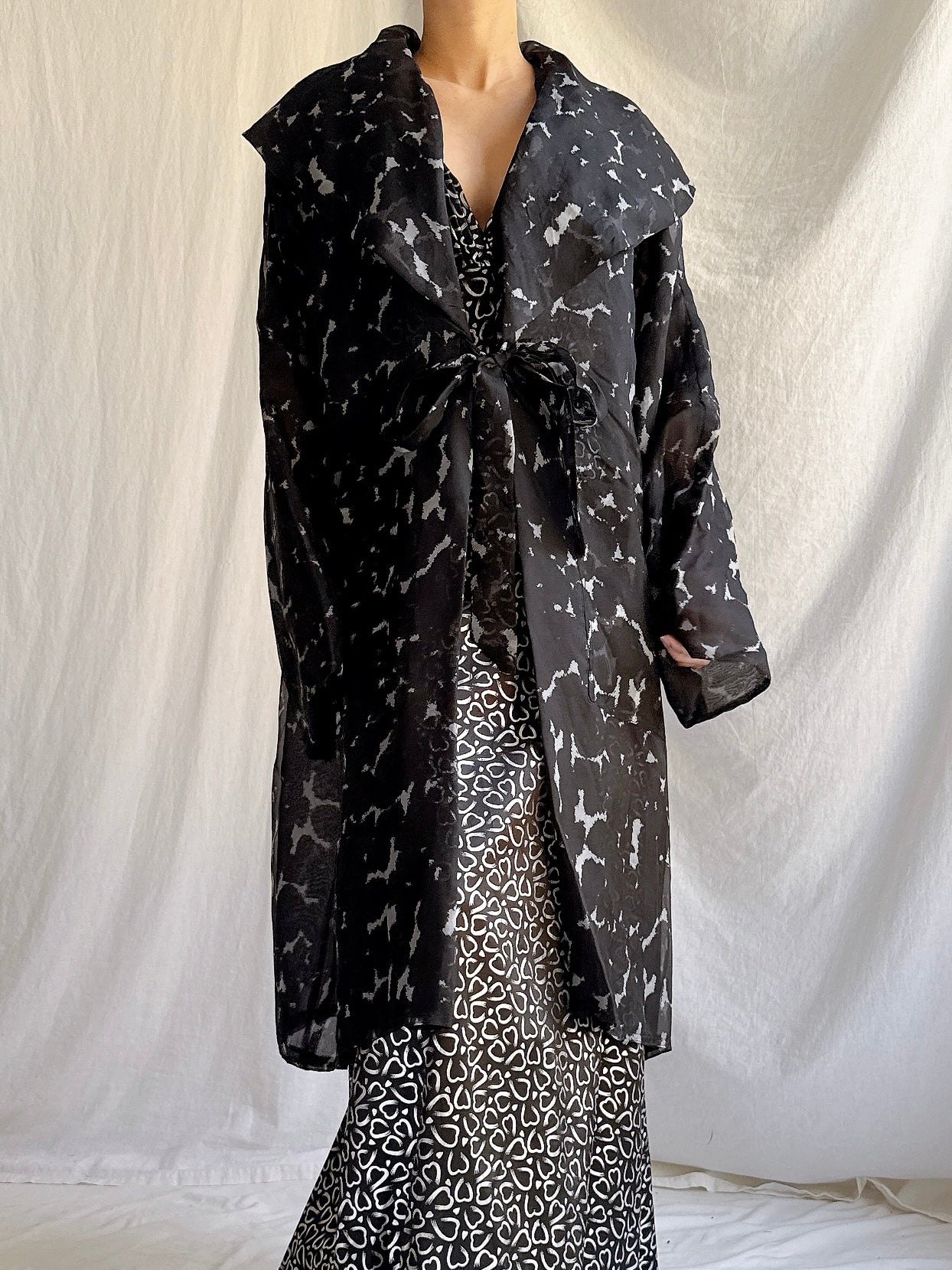 Vintage Silk Organza Duster - OSFM