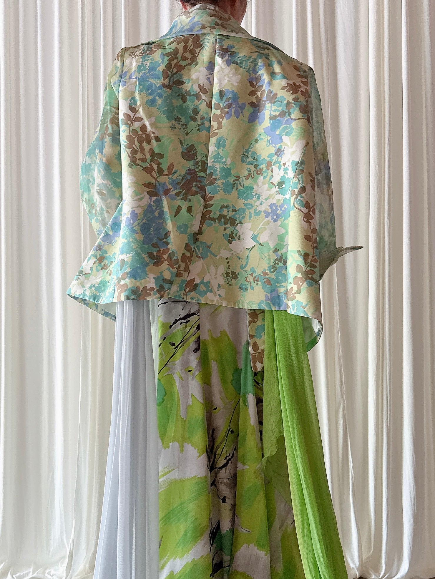 Vintage Equateur Floral Jacket - Size 50