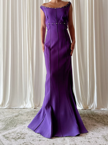 Vintage Alliage Purple Dress - FR 44