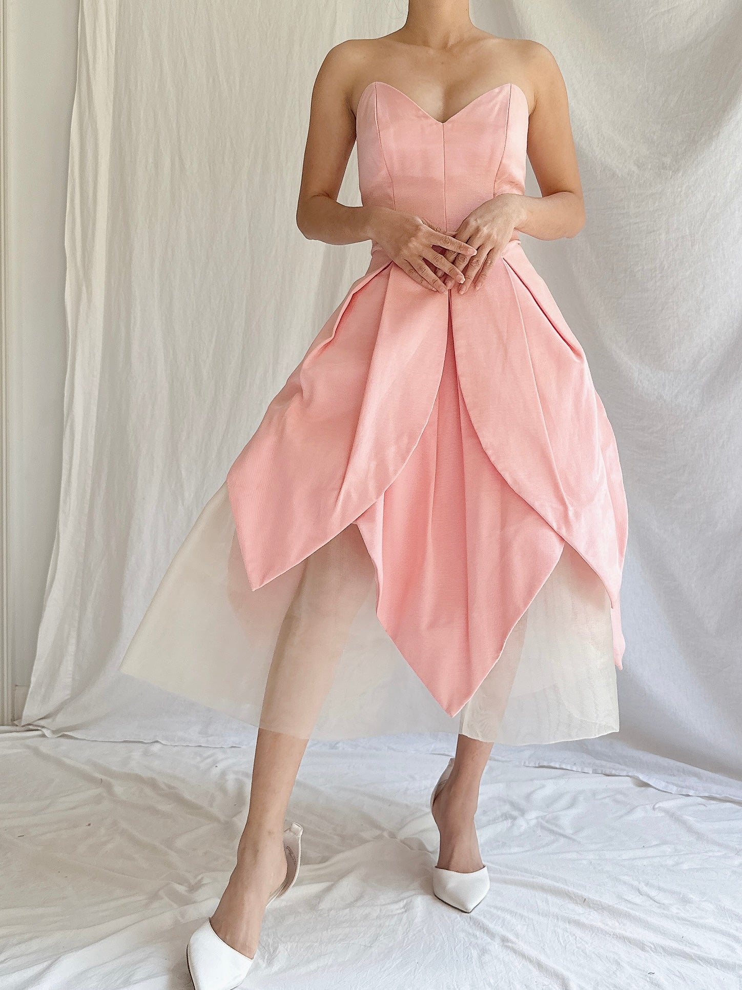 Vintage Victor Costa Blossom Dress - M