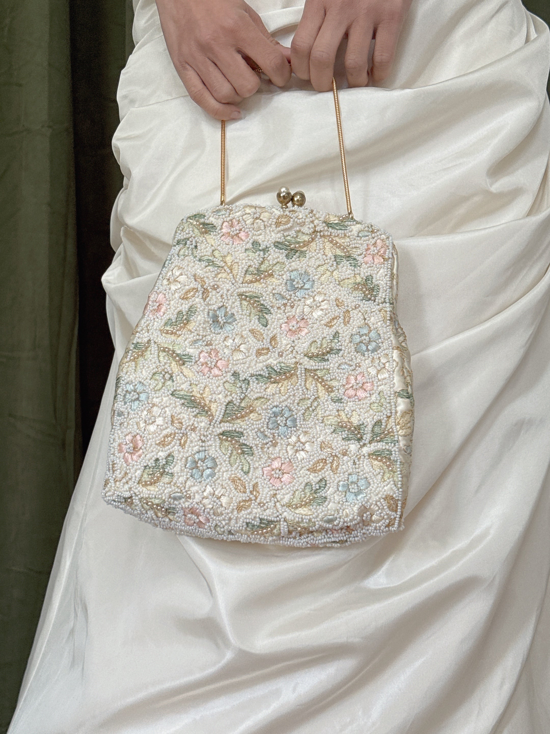 Vintage Beaded Embroidered Purse