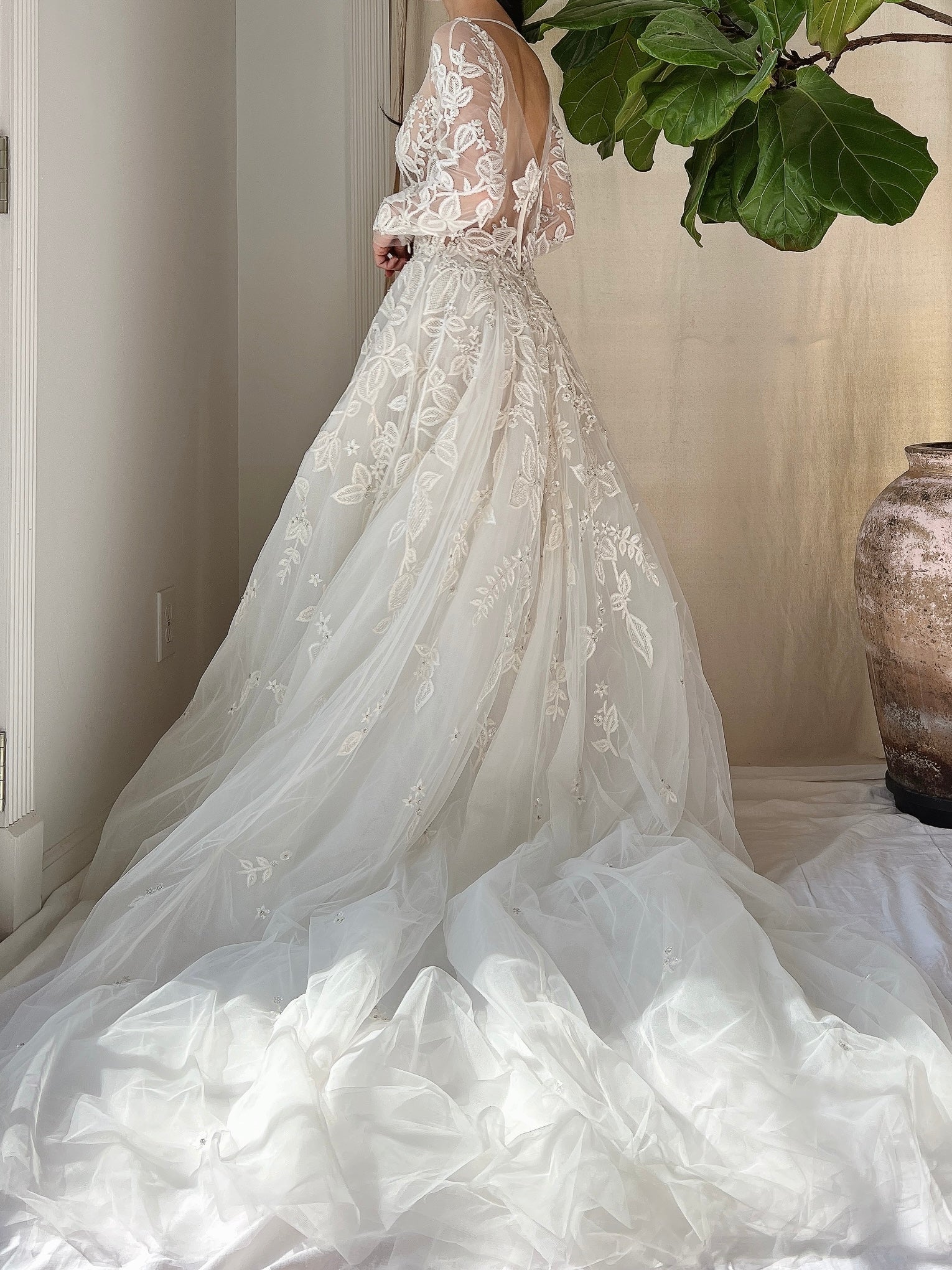 Zuhair Murad Tulle Embroidered Dress - S
